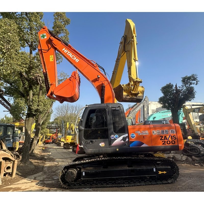 98% New High Quality Used Excavator Hitachi ZX200 Good Performance 20 ton Construction Digger Machine