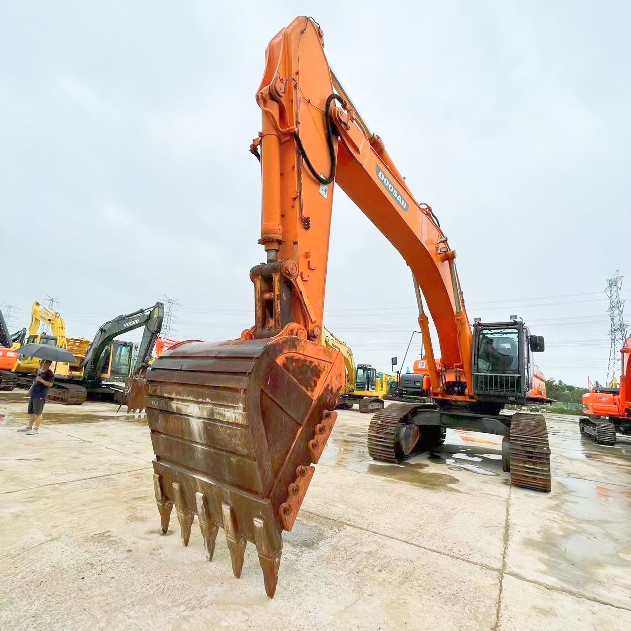 used excavators mini earth moving machine doosan dx500 Crawler Excavator machinery for sale
