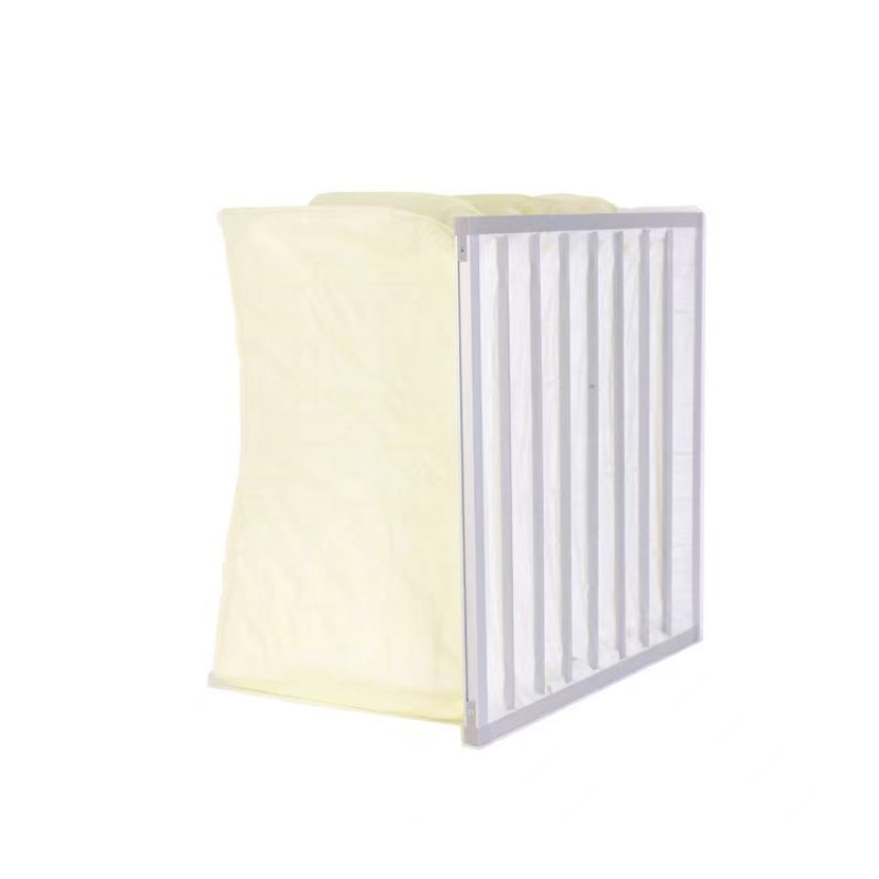 HOT Sales Synthetic Fiber Pocket Filter F5 F6 F7 F8 F9 efficiency Pocket Filter Air Conditioning Bag Filter for HVAC System