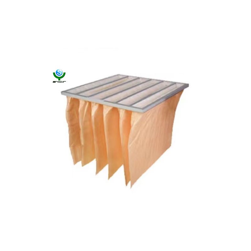 HOT Sales Synthetic Fiber Pocket Filter F5 F6 F7 F8 F9 efficiency Pocket Filter Air Conditioning Bag Filter for HVAC System