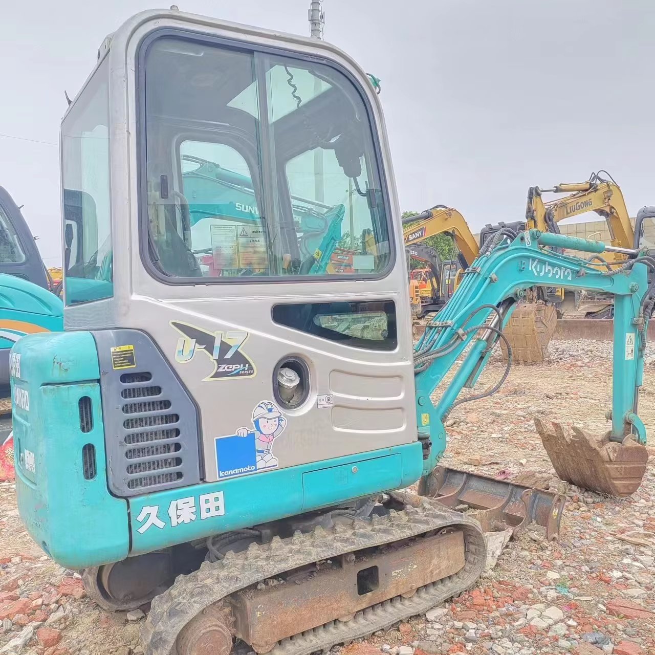 Japan Kubota U17 5-ton Mini Used Crawler Hydraulic Excavator 1.7ton Mini Excavator U17 Earth-moving Machinery