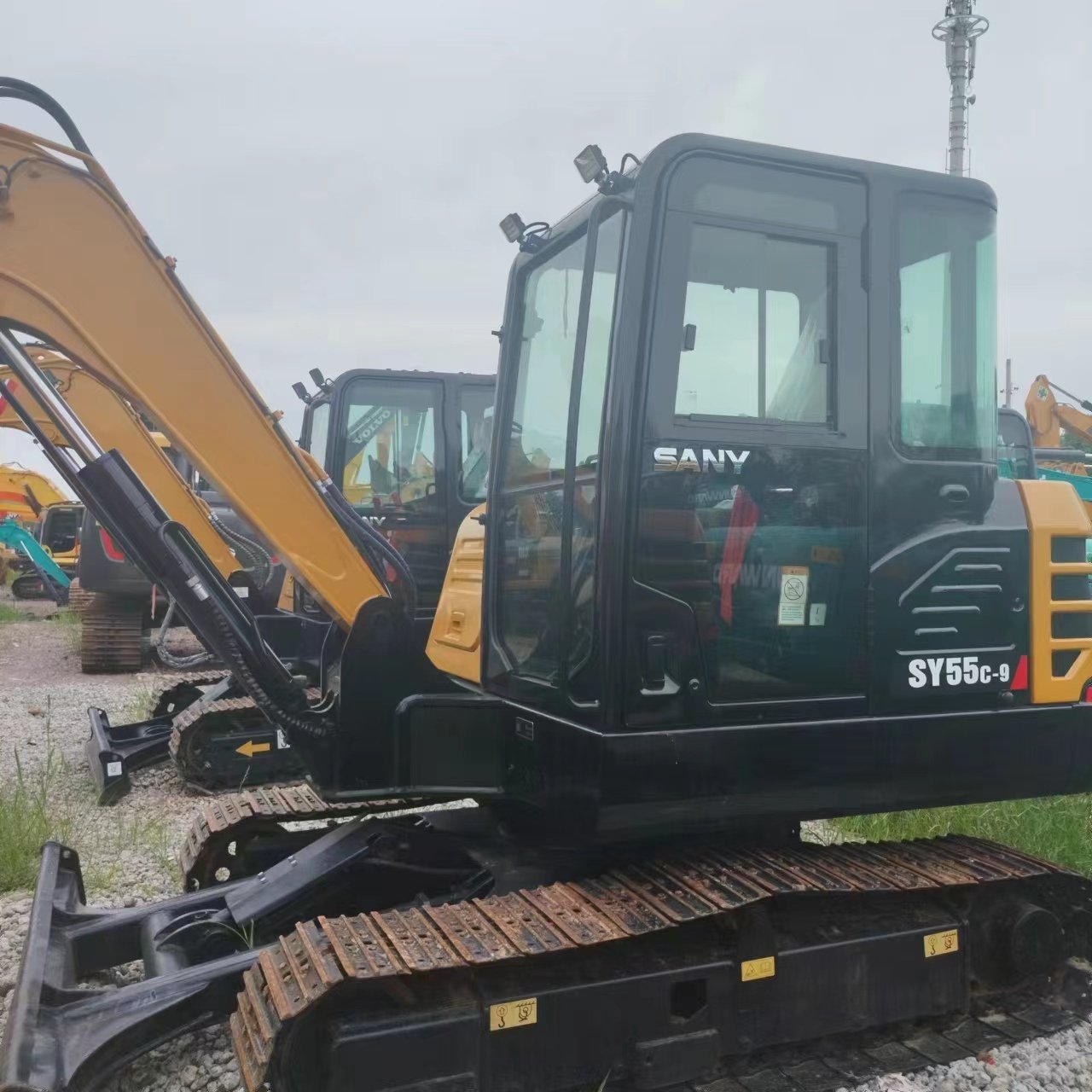 used sany 55 excavator secondhand mini digging machine sany brand sy55 5.5tons