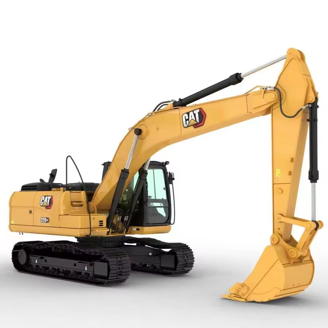 Used Cat320 20ton Hydraulic Excavator Low-Priced with Original Gearbox Core Component Medium Construction Machinery Second Hand