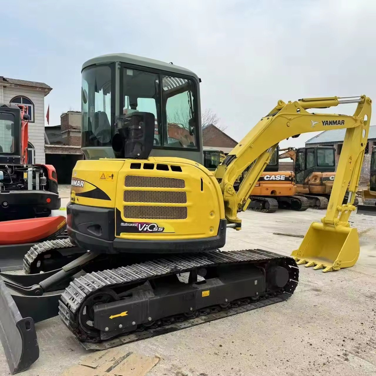 Original Japan YANMAR VIO55 Used Excavator Mini 5.5 TON Digger Excavator with good working performance