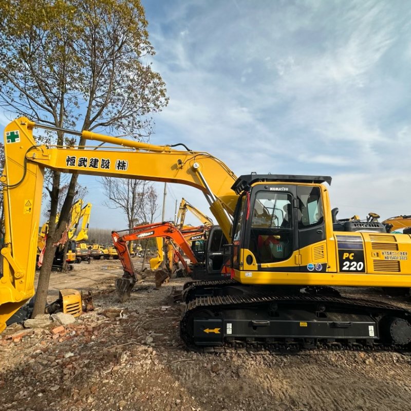 One machine in hand, digging all over the world worry free, Komatsu PC220 excavator.