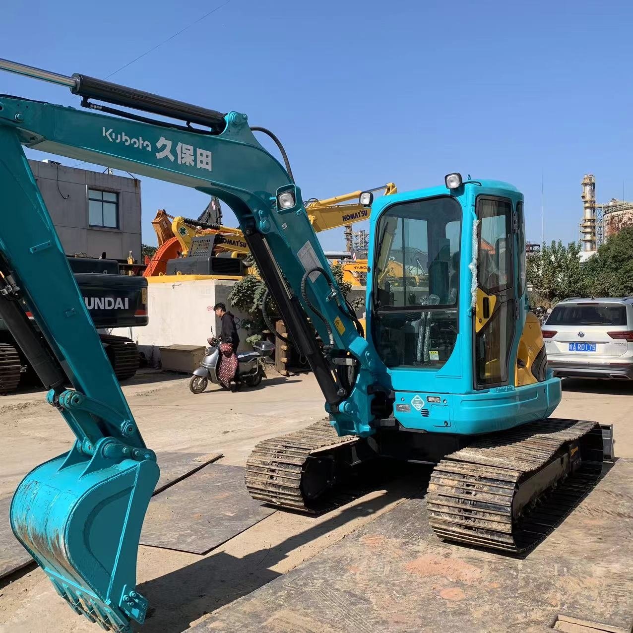 6tons 8tons Second-hand excavadora Kubota KX185 KX161 KX163 mini machinery hydraulic backhoe crawler used kubota excavator