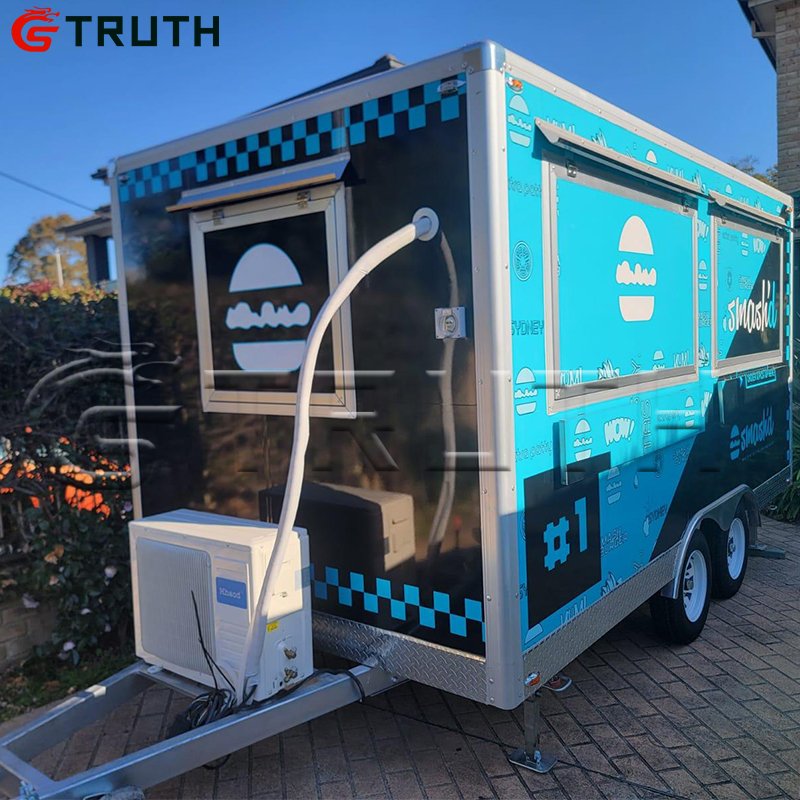 Year-end Lowest Price Food Cart Mobile Food Trailer Kitchen USA Standard used Food Truck for sale