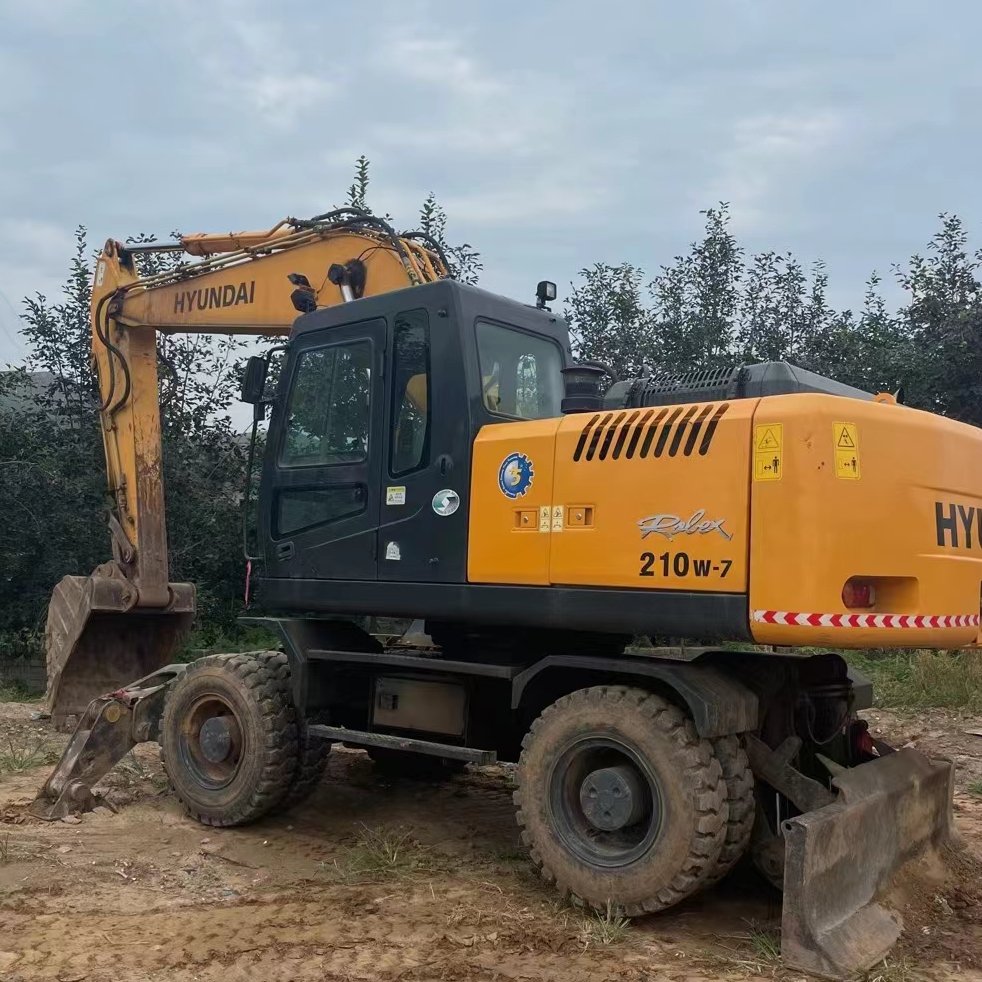 Used Hyundai 210w-7 wheel Excavator korea make original hyundai wheel excavator 210 cheap wholesale sale