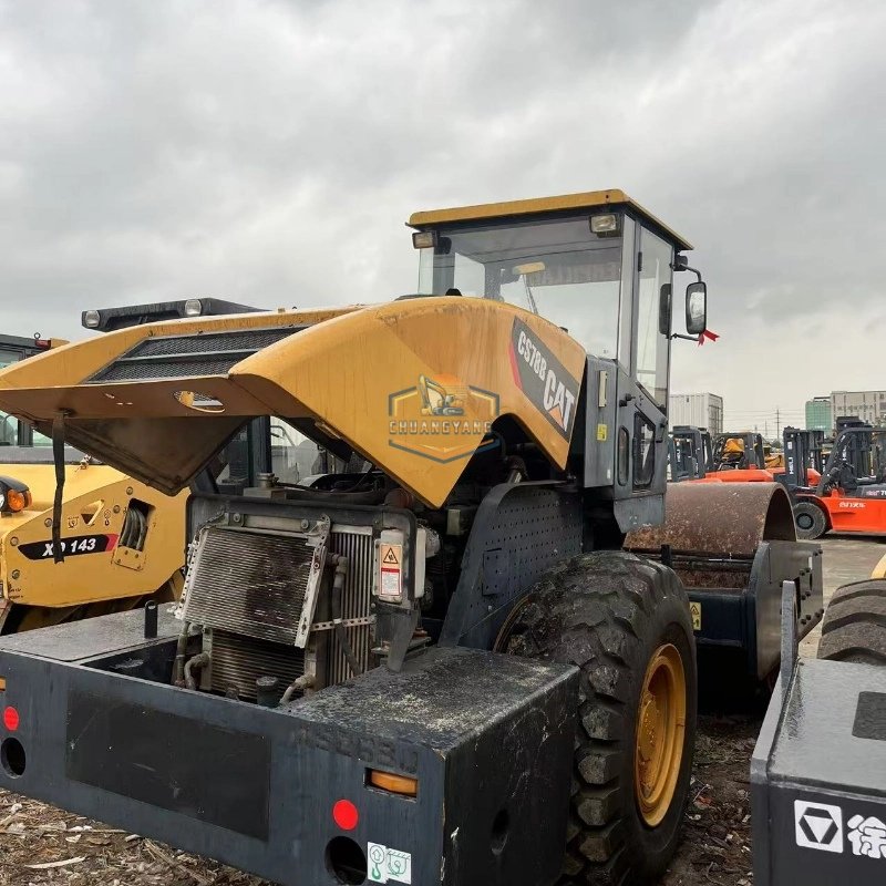 Used original CAT GC78B road roller Used cheap construction machinery Suitable for road construction