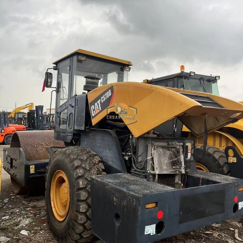 Used original CAT GC78B road roller Used cheap construction machinery Suitable for road construction