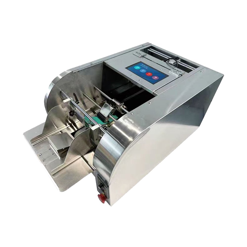 Automatic friction expiry date coding conveyor feeder machine with inkjet printer