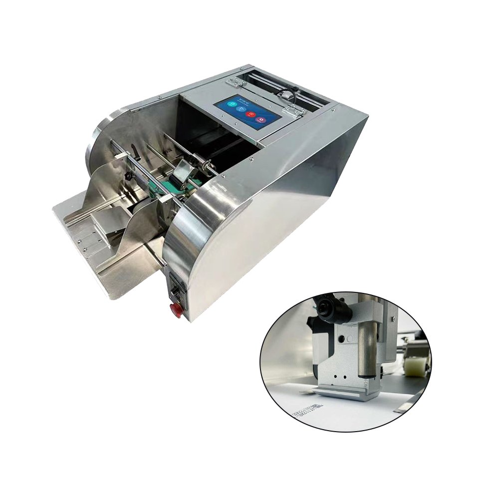 Automatic friction expiry date coding conveyor feeder machine with inkjet printer