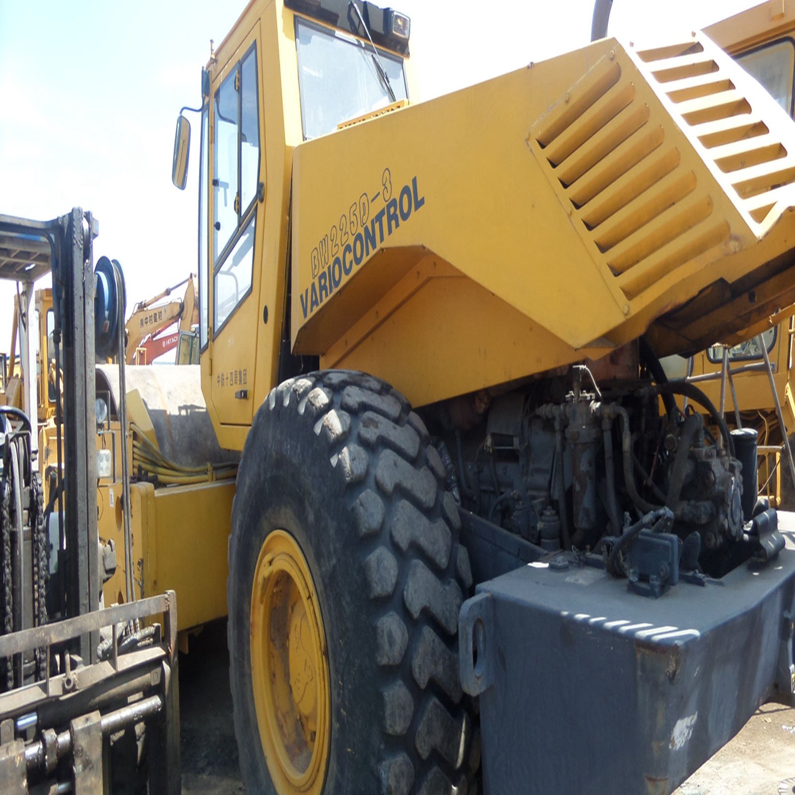 High Quality Used Road Roller Bomag Used Single Drum Compactor Original Hydraulic Wheel BW225D BW203AD Wheel Roller For Sale