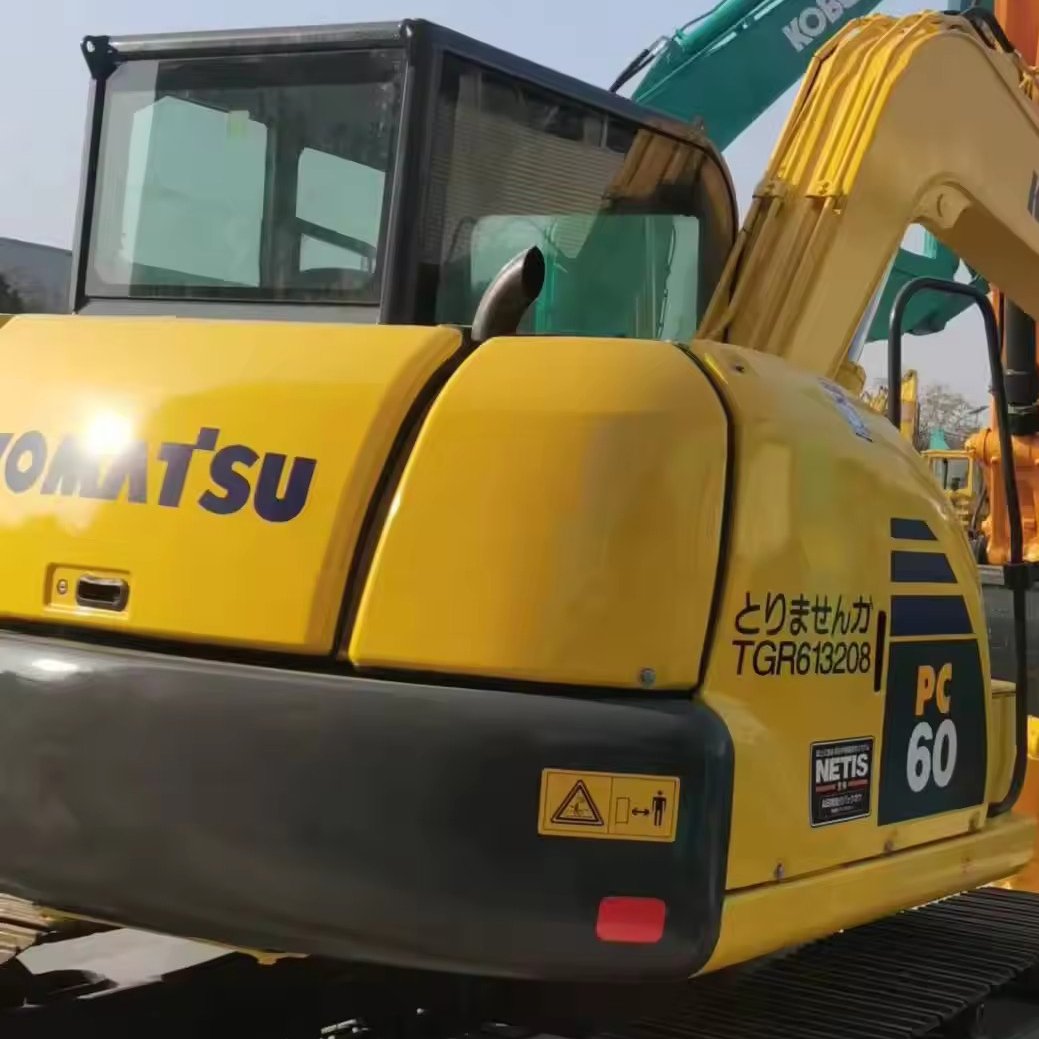 Used Komatsu PC60-8 Hydraulic Crawler Digger Machinery 6 Tons Original with Core PLC Components