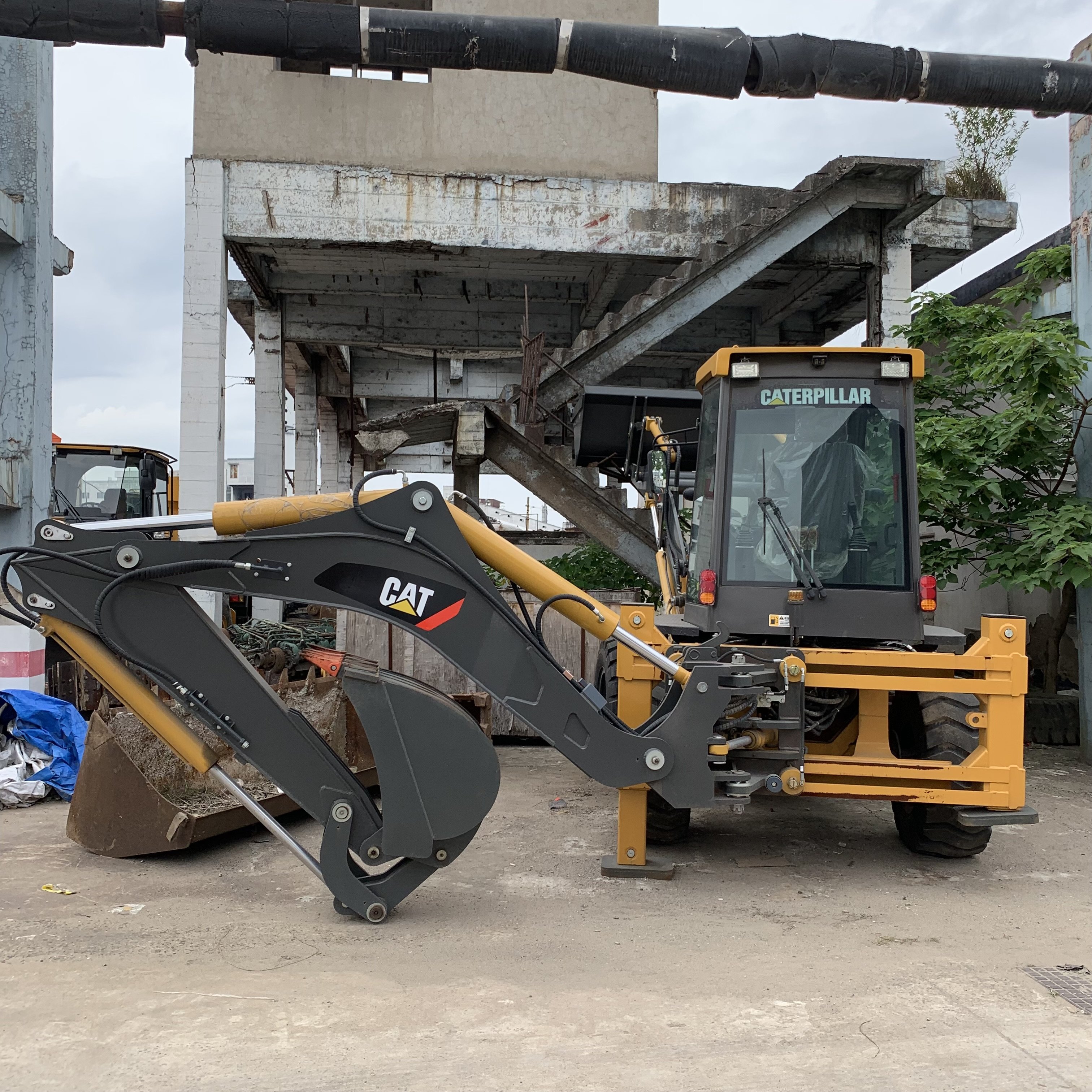 Used wheel Backhoe loader CAT 420F used Caterpillar Loader Tractor CAT420F Construction Machinery for sale