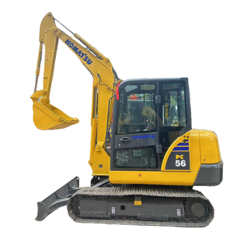 5ton mini Used excavator Machine Komatsu PC56-7 excellent condition Crawler hydraulic digger for sale