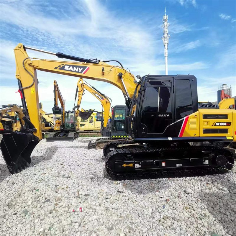 Used SANY Sy135CPro Excavator with Nice Condition China Original Machine Core Components Include Motor and Gearbox for Sale