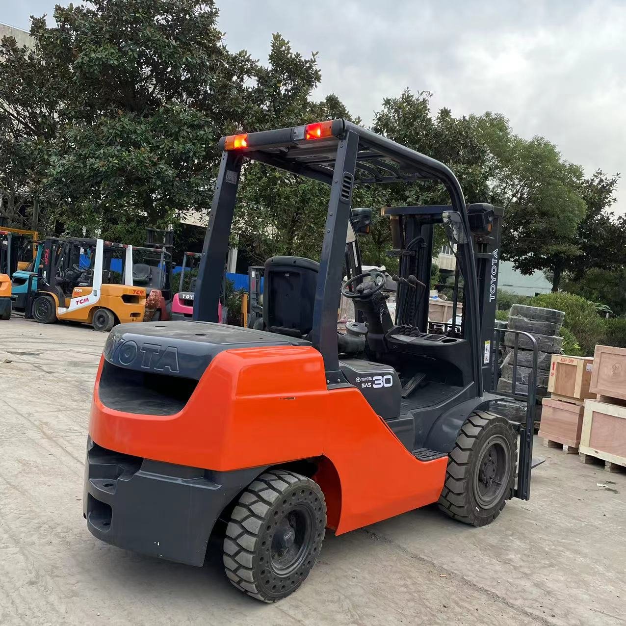 japan excellent used 3ton 7ton capacity low price model core components engine pump 10ton toyota komatsu forklift hot sale