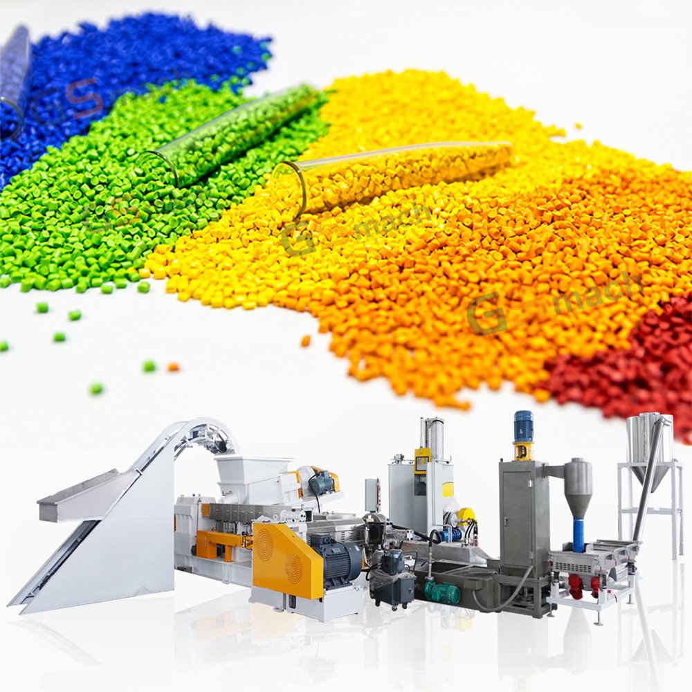 TPU TPR EVA Granules Making Machine Two Stage Extruder With Underwater Pelletizing System