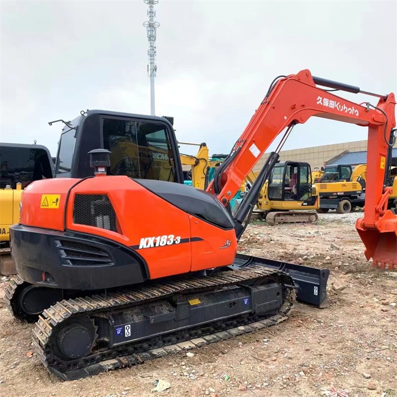 Used Kubota KX183-3 Excavator Crawler Japan Origin Construction Machine Secondhand KX183-3 Excavator