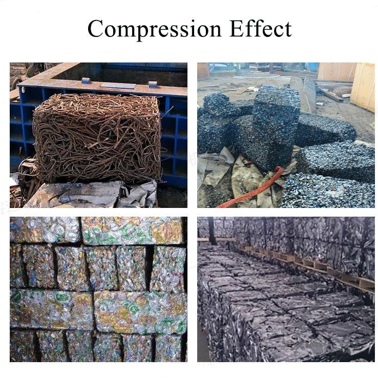 aluminium scrap metal baling press machine used scrap metal baler hydraulic metal balers