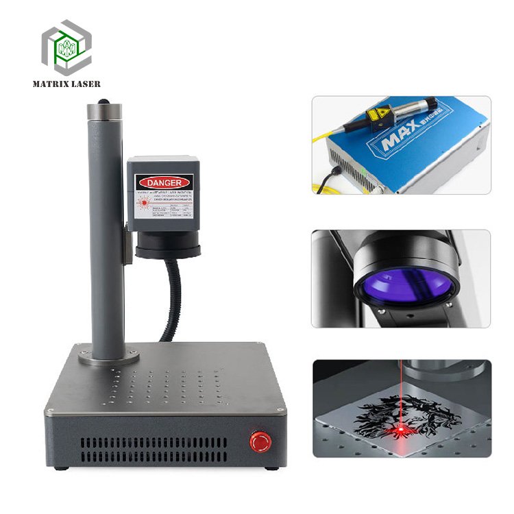 Max Fiber Laser Marking Machine 20W-30W Portable Desktop with Durable Motor for Retail Home Use Restaurants Farms New/Used