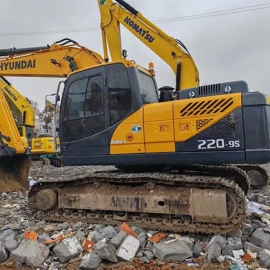 Original used hyundai 220 Crawler Excavator 22 ton Construction Machine From Korea Hyundai R220lc-9s Used Excavator