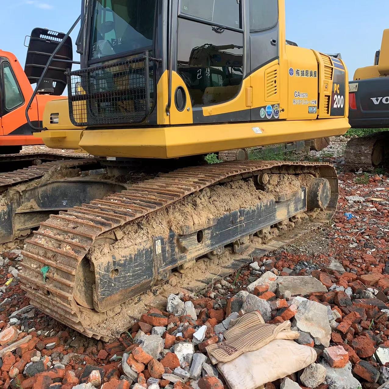 Komatsu Pc200 Excacaror Heavy Duty Equipment Construction Machine Used Excavator PC 200 Thumb Used Japan 2019 Provided 20 Ton JP