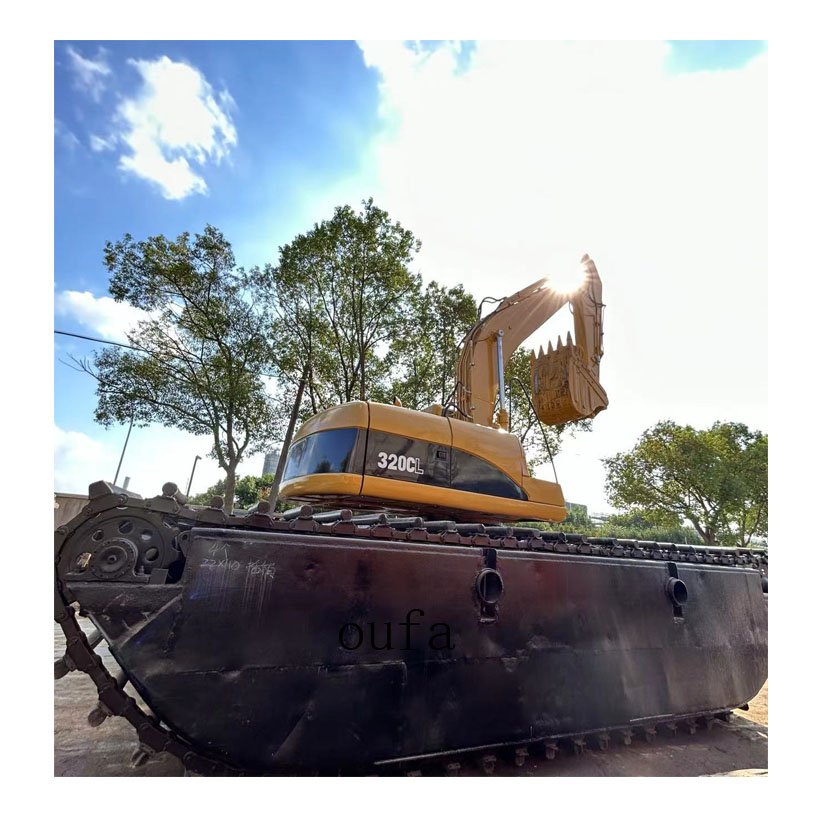 Long Arm Reach Used Cat 320cl Hydraulic Excavator Floating Excavator Amphibious Excavator For Sale