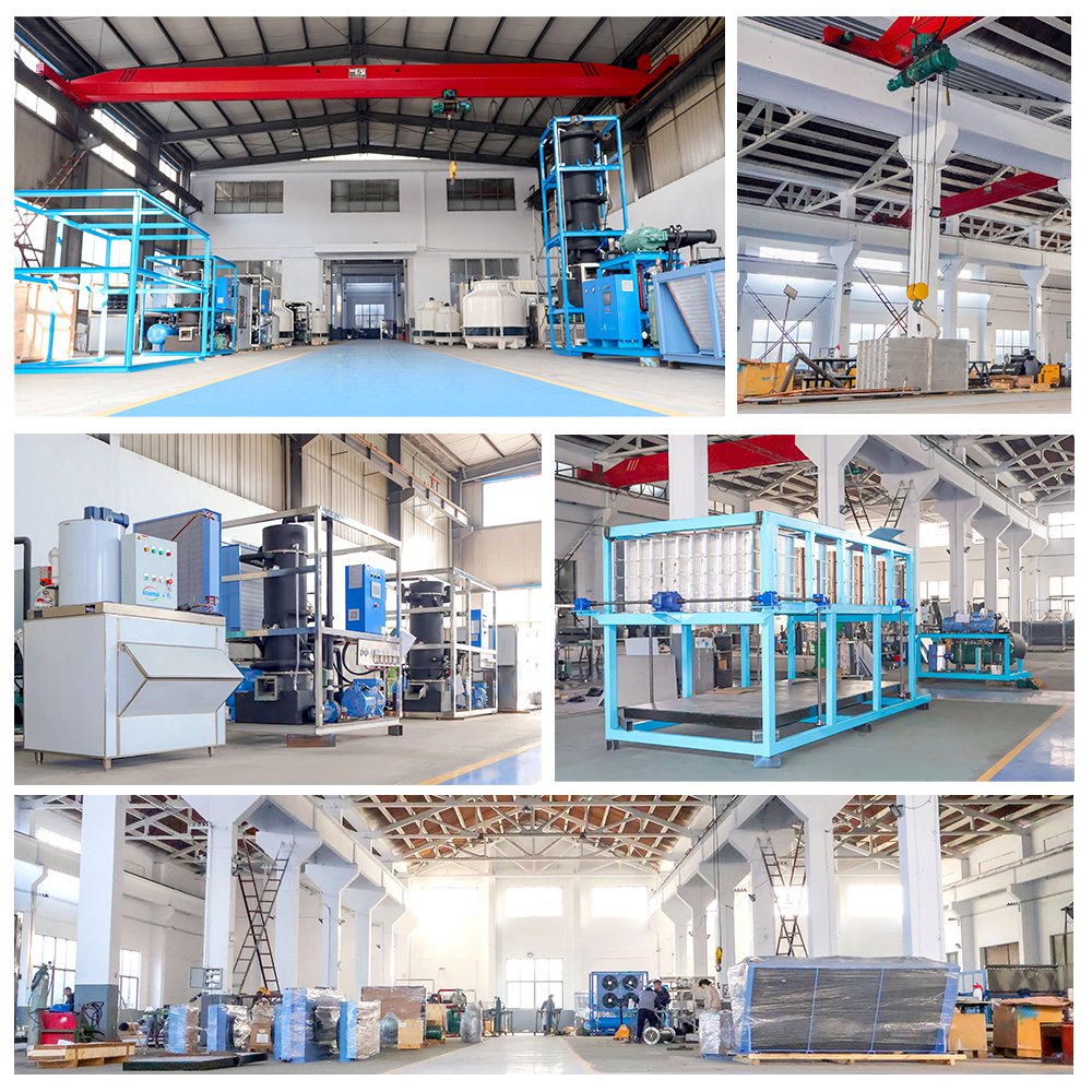 snow flake ice machine maker system industrial 300kg 500kg 1Ton 3Ton 5Ton 10Ton for fishery philippines