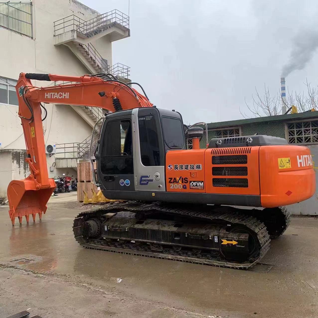 used zx200 hitachi 120 digger with original spare parts Used ZX200 USED excavator Hitachi ZX200-6 crawler excavators