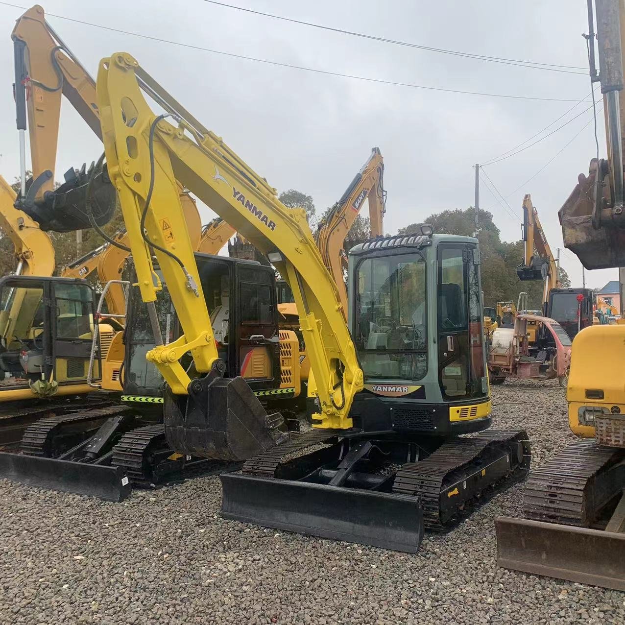 Used excavator YANMAR VIO55 5.5TON construction machinery second hand digger with low price for sale