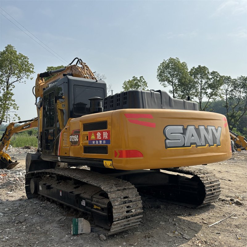 Good performance China brand second hand Sany excavator sy215 215c excavators used machinery in Shanghai cheap for sale