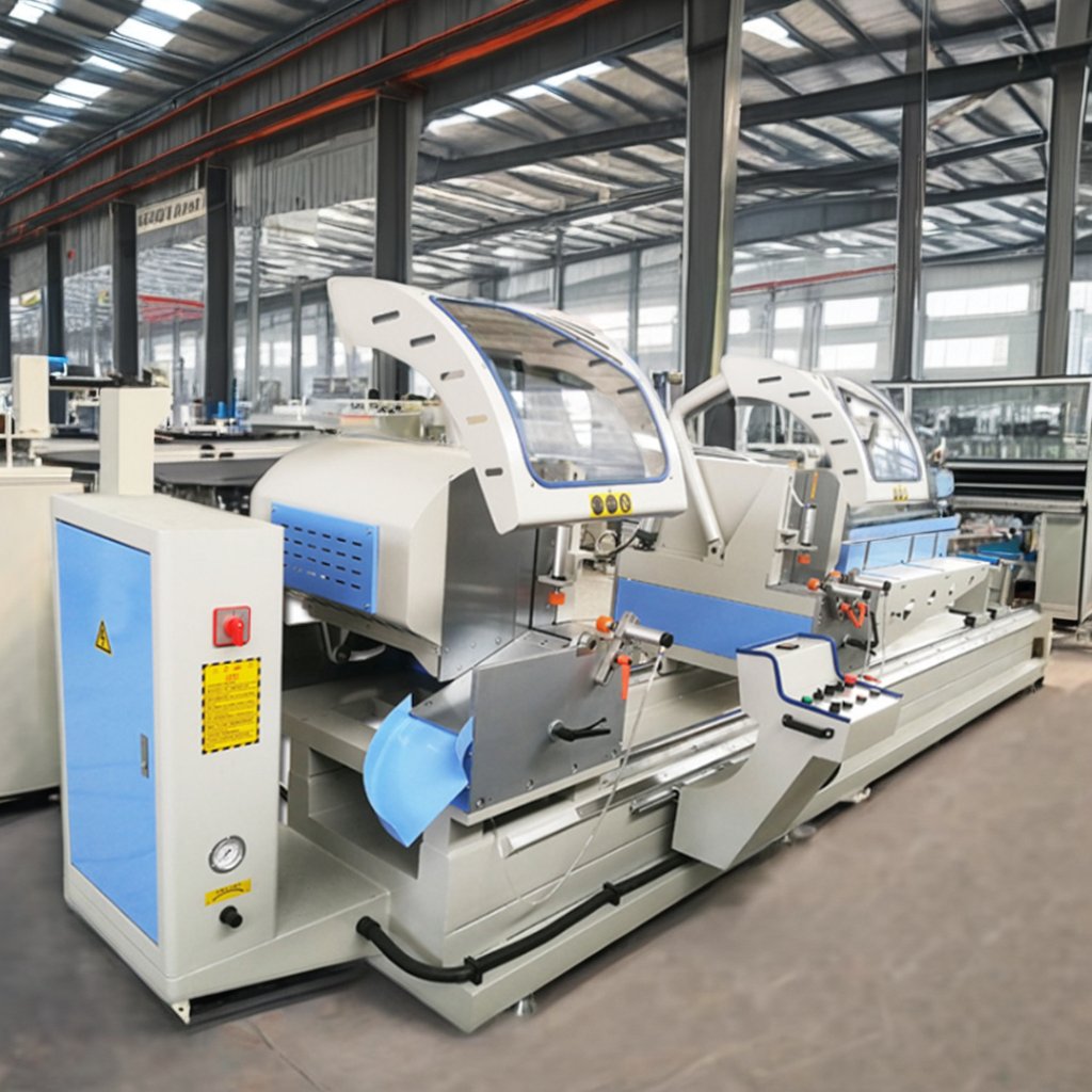 Double head cutting saw/Aluminium Doors Window Manufacturing Machine/Doors And Windows Machinery