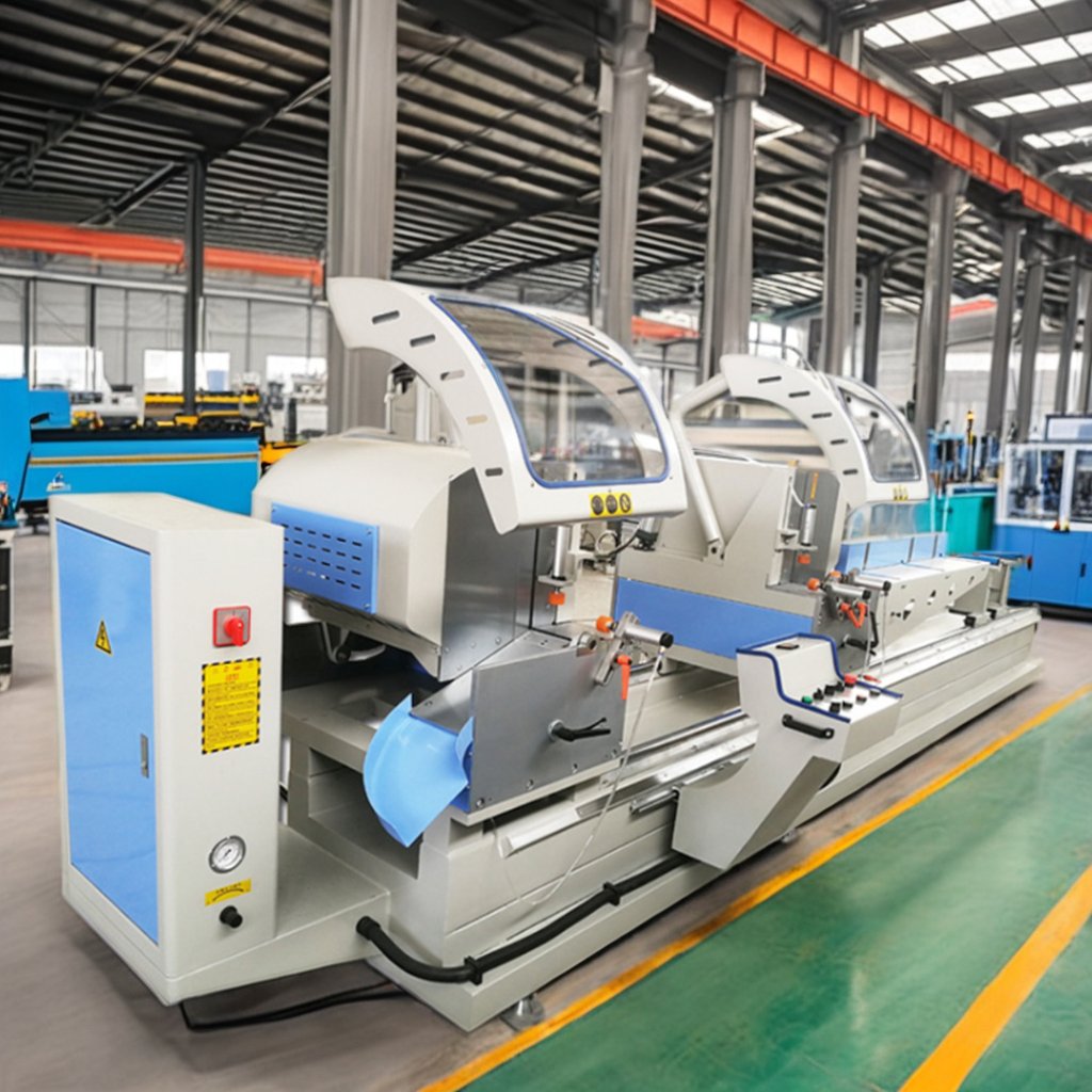 Double head cutting saw/Aluminium Doors Window Manufacturing Machine/Doors And Windows Machinery