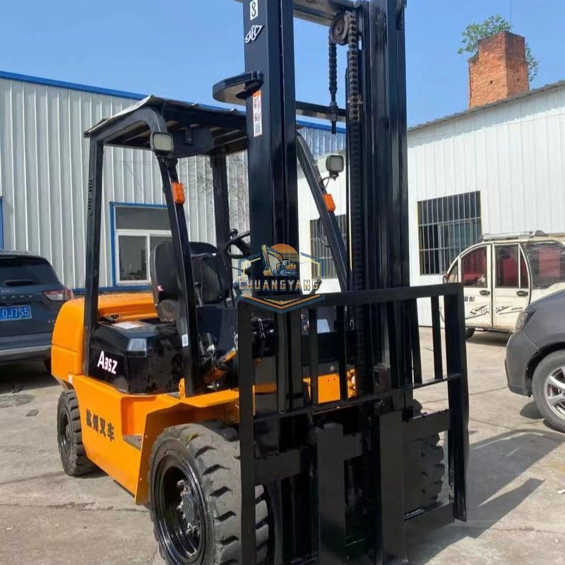 Used Hangzhou A35Z A30 Diesel Powered Forklift Manual Operation Secondhand with Core Components-Pump Gearbox ChinaDubai Sale