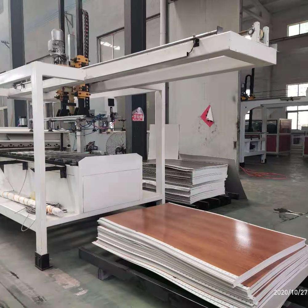 SPC Vinyl Plank Production machine, PVC Floor Tiles Making machine, PVC Interlocking Floor machine