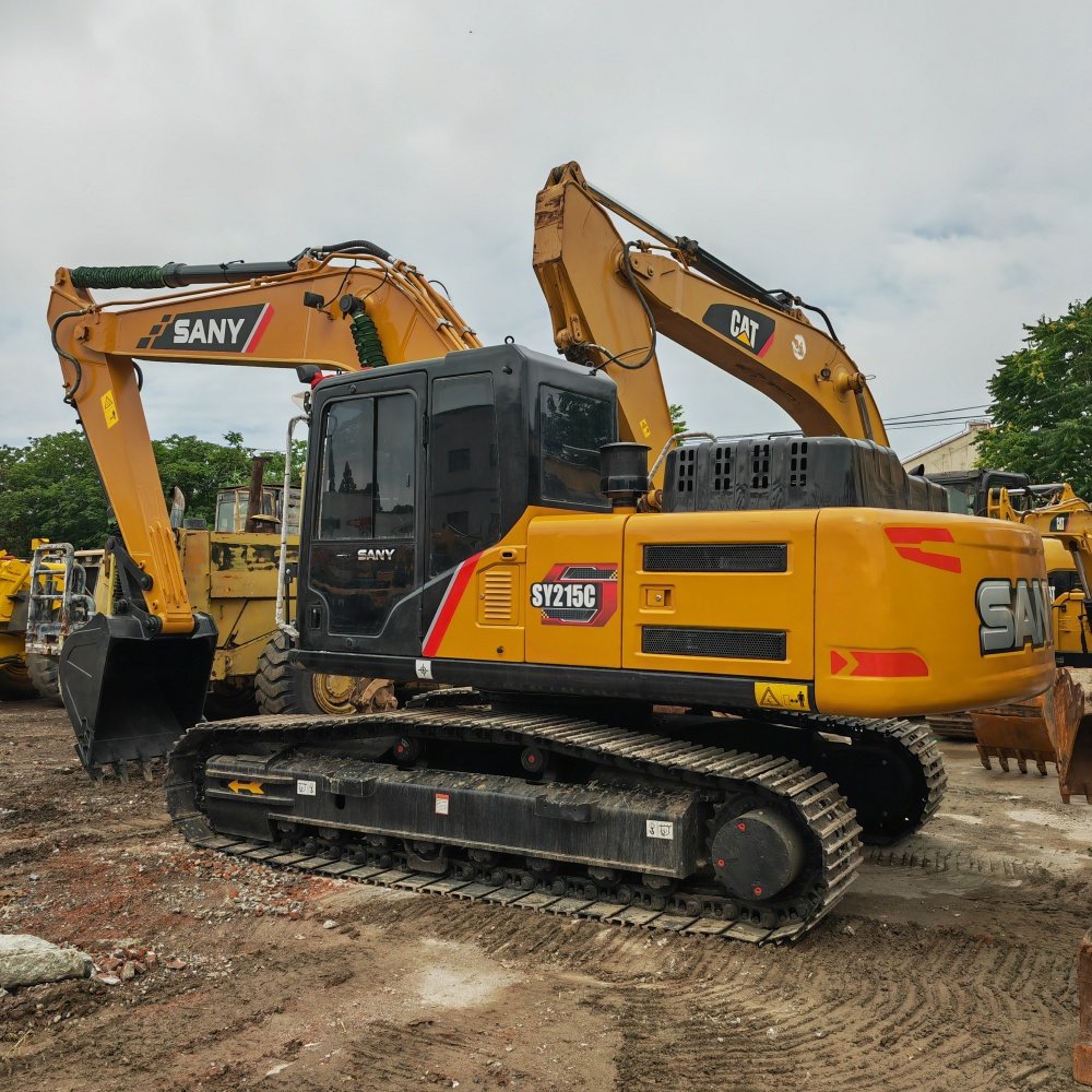 22ton China used SY215C excavator heavy equipment machinery low working hours used sany sy215c excavator in good condition