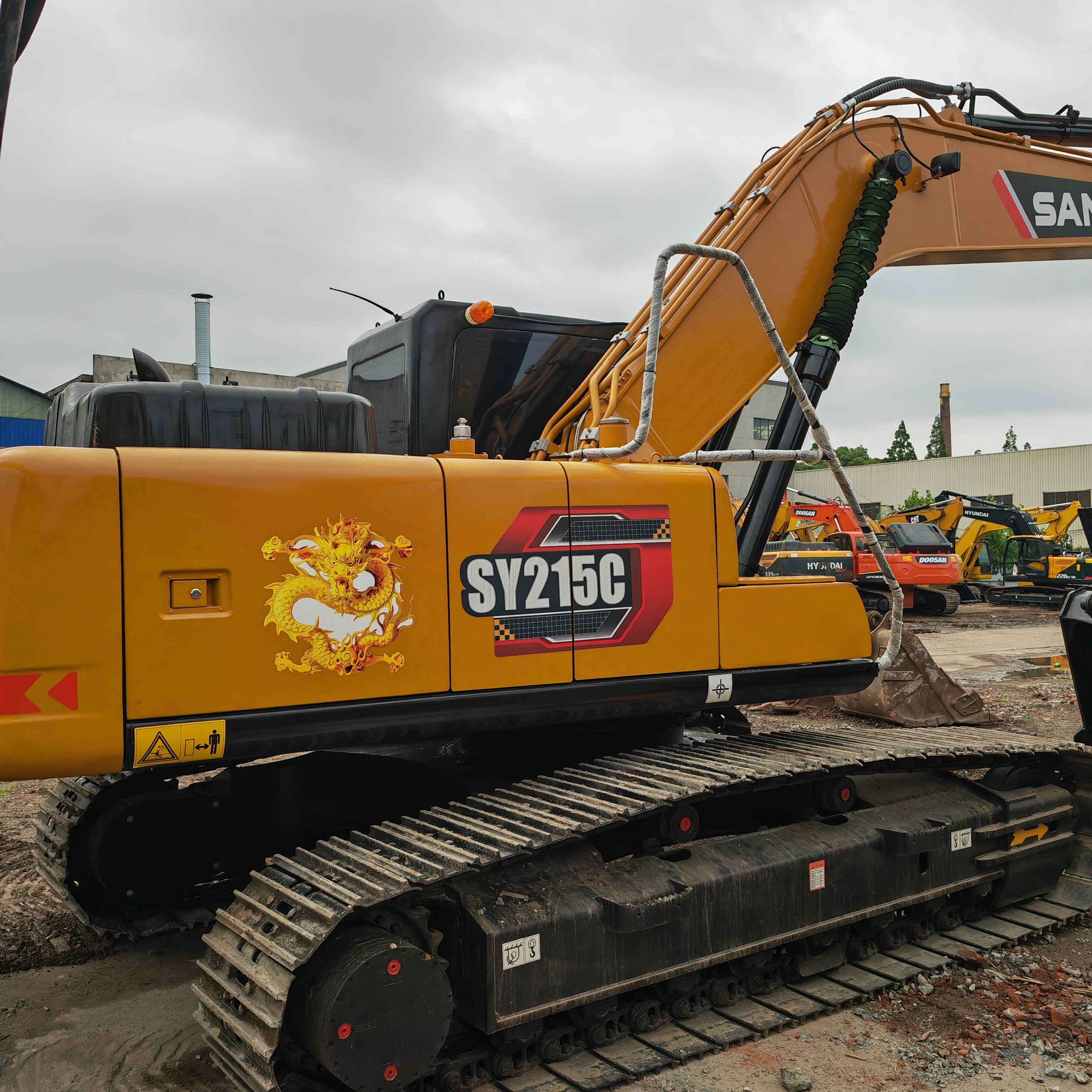 22ton China used SY215C excavator heavy equipment machinery low working hours used sany sy215c excavator in good condition