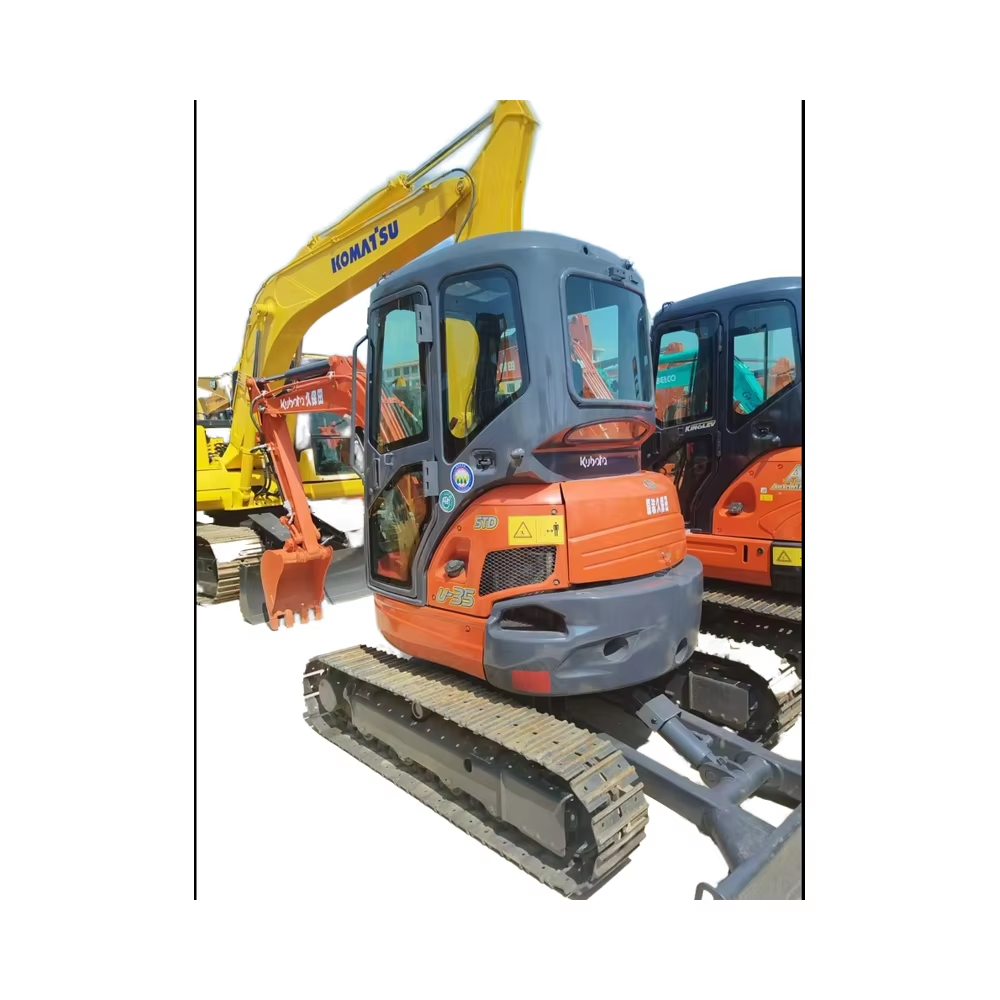 Used Kubota U35 Excavator with Cab 3.5 Tons Crawler Backhoe Machine Mini Kubota U25 Japan-Imported Used Excavators