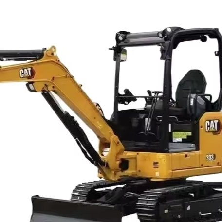 Mini 3t Used Cat303cr Digger Earth Moving Machine Nice Condition Second Hand 3ton Mini Excavator Cat 303 for Sale