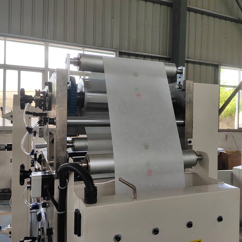 Hot sale full automatic 4 color printing used ladies paper napkin machine prices
