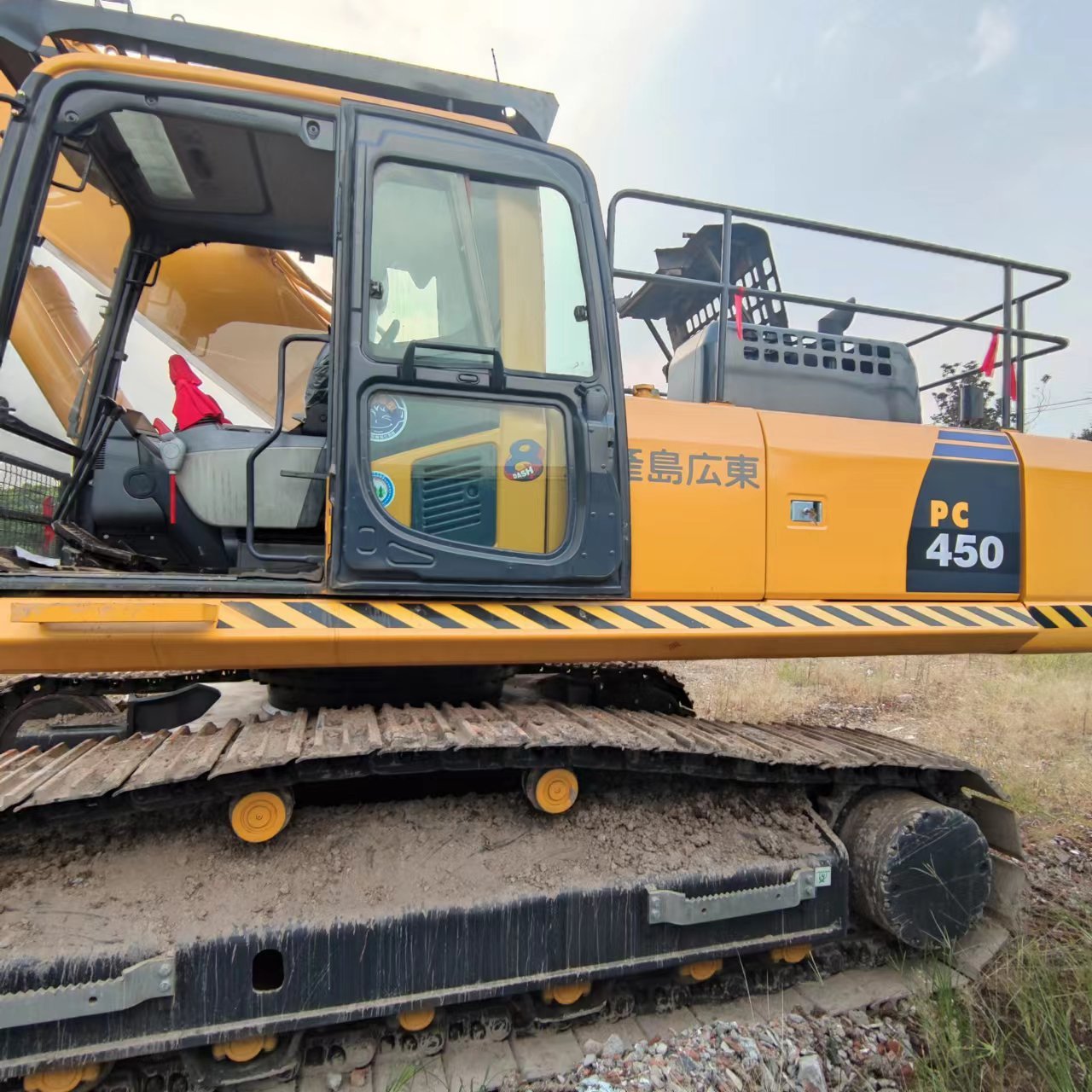 Used excavator parts Komatsu PC450-7 PC400-7 used excavator thumb for sale by owner root rake for sale