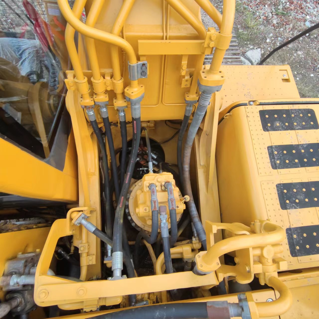 Used excavator parts Komatsu PC450-7 PC400-7 used excavator thumb for sale by owner root rake for sale