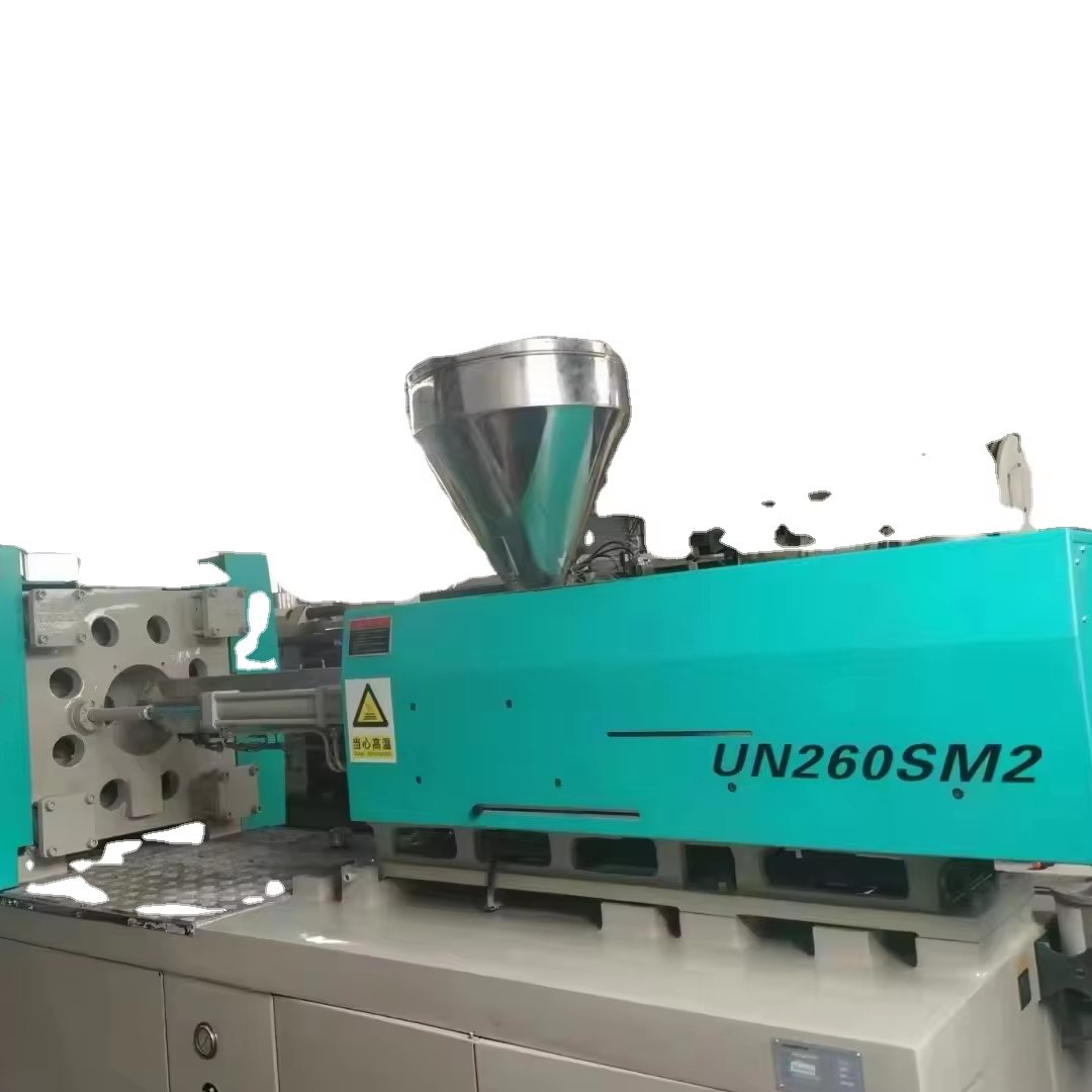 Used 260 Ton Horizontal Hydraulic Injection Molding Machinery Second Hand Plastic Machinery Original servo motor Screw Pump PLC