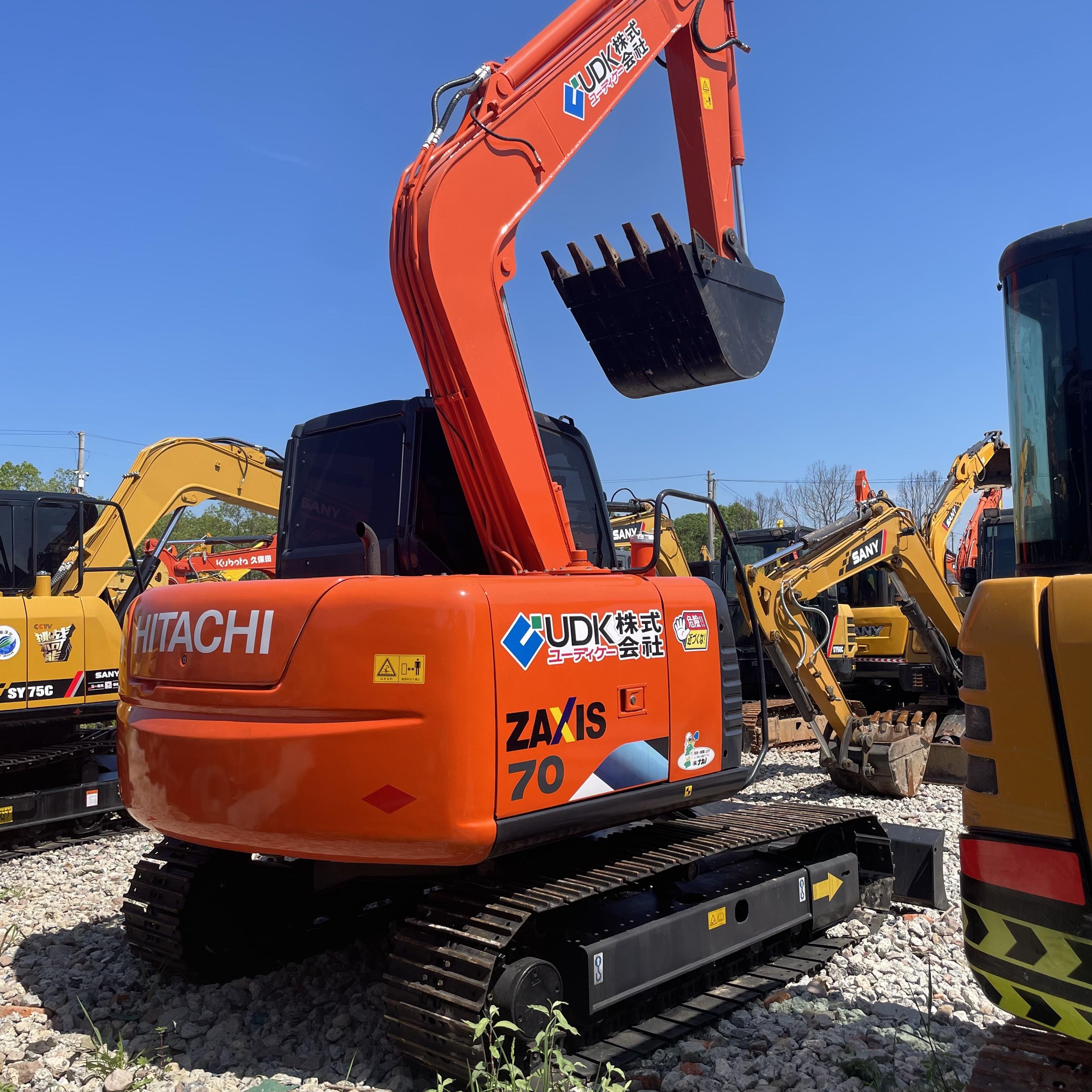 Used 7 Tons of Mini Hitachi ZX70 Excavator Hydraulic Construction Machinery Second hand Hitachi ZX70 Excavator