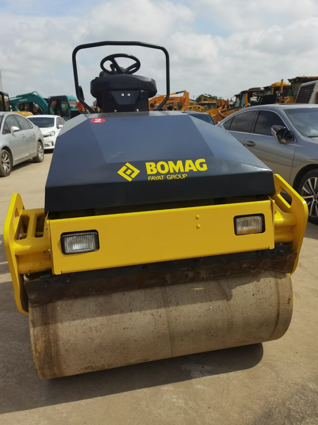 Hot Sale Used BOMAG BW120AD-4 BW120AD-5 Mini Road Roller 5 Ton 90% New 24.6kw New Kubota Engine Motor Low Price Construction