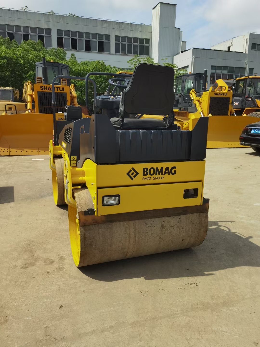 Hot Sale Used BOMAG BW120AD-4 BW120AD-5 Mini Road Roller 5 Ton 90% New 24.6kw New Kubota Engine Motor Low Price Construction