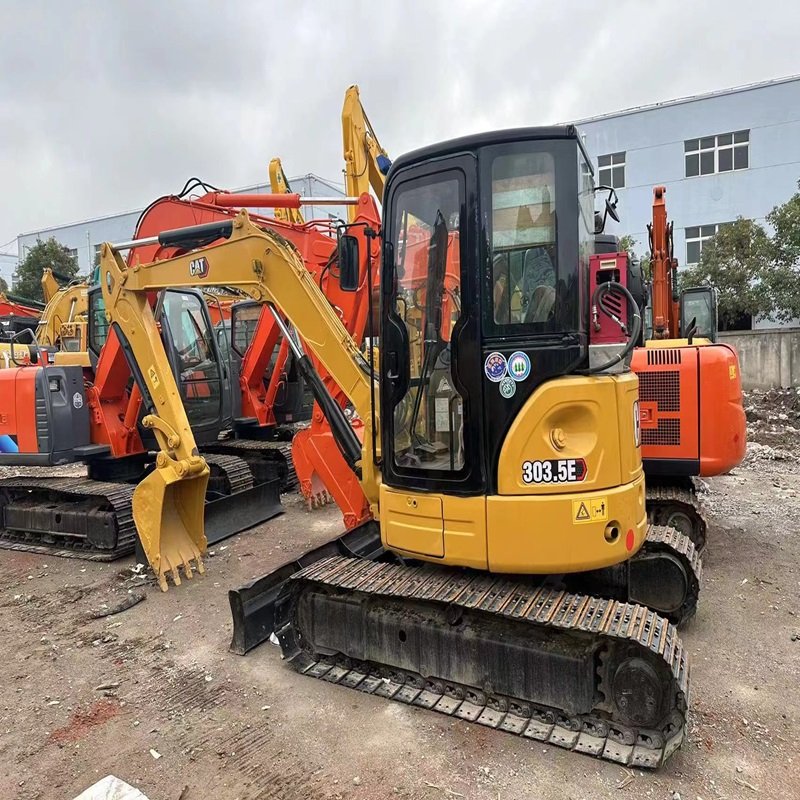 Used 3.5 Ton Excavator Catr 303.5e Cr Secondhand Mini Excavator Catr 303.5 305.5 307.5 305 307 Construction Machine Hot in Stock