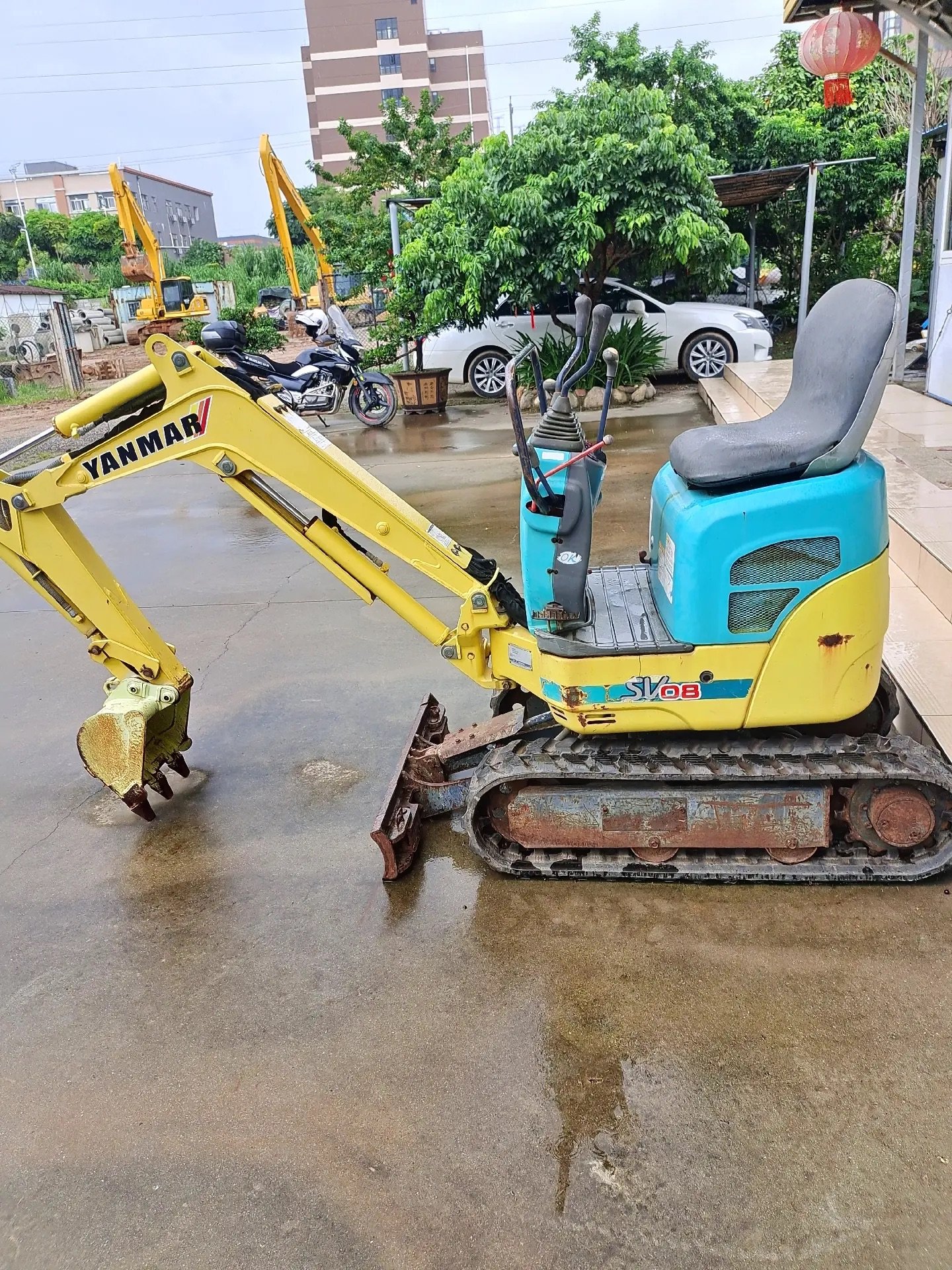 High Quality Used Yanmar 08 Excavator Digger Cheap Sale for Seating Room Addition